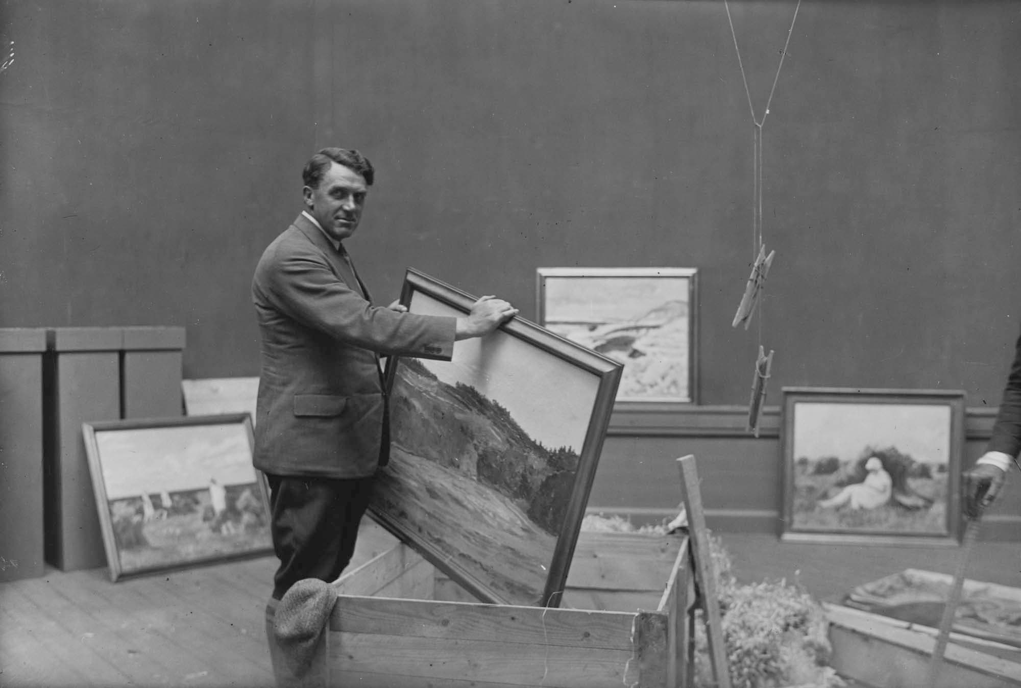 Albert Naur, 13.10.1889-2.2.1973. Fotografi fra 1928.