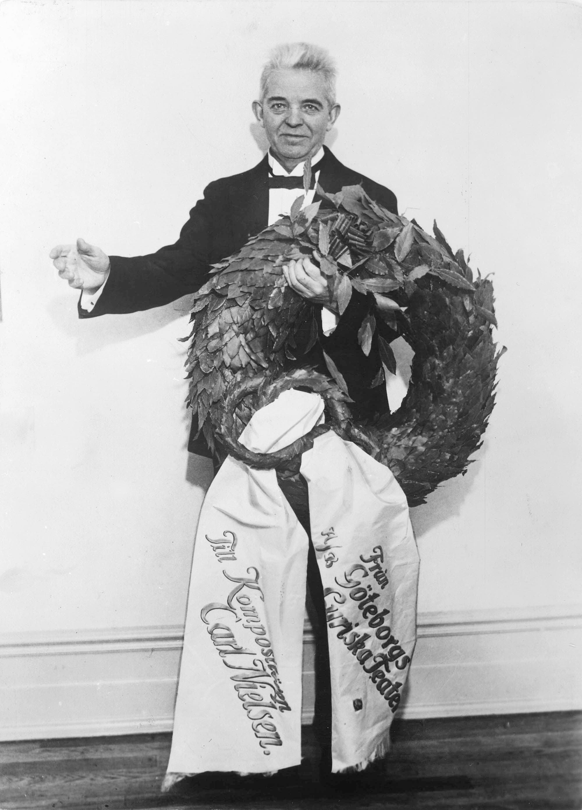 Fra hyldningen af komponisten, Stora Teatern, Göteborg, mandag den 15.12.1930.