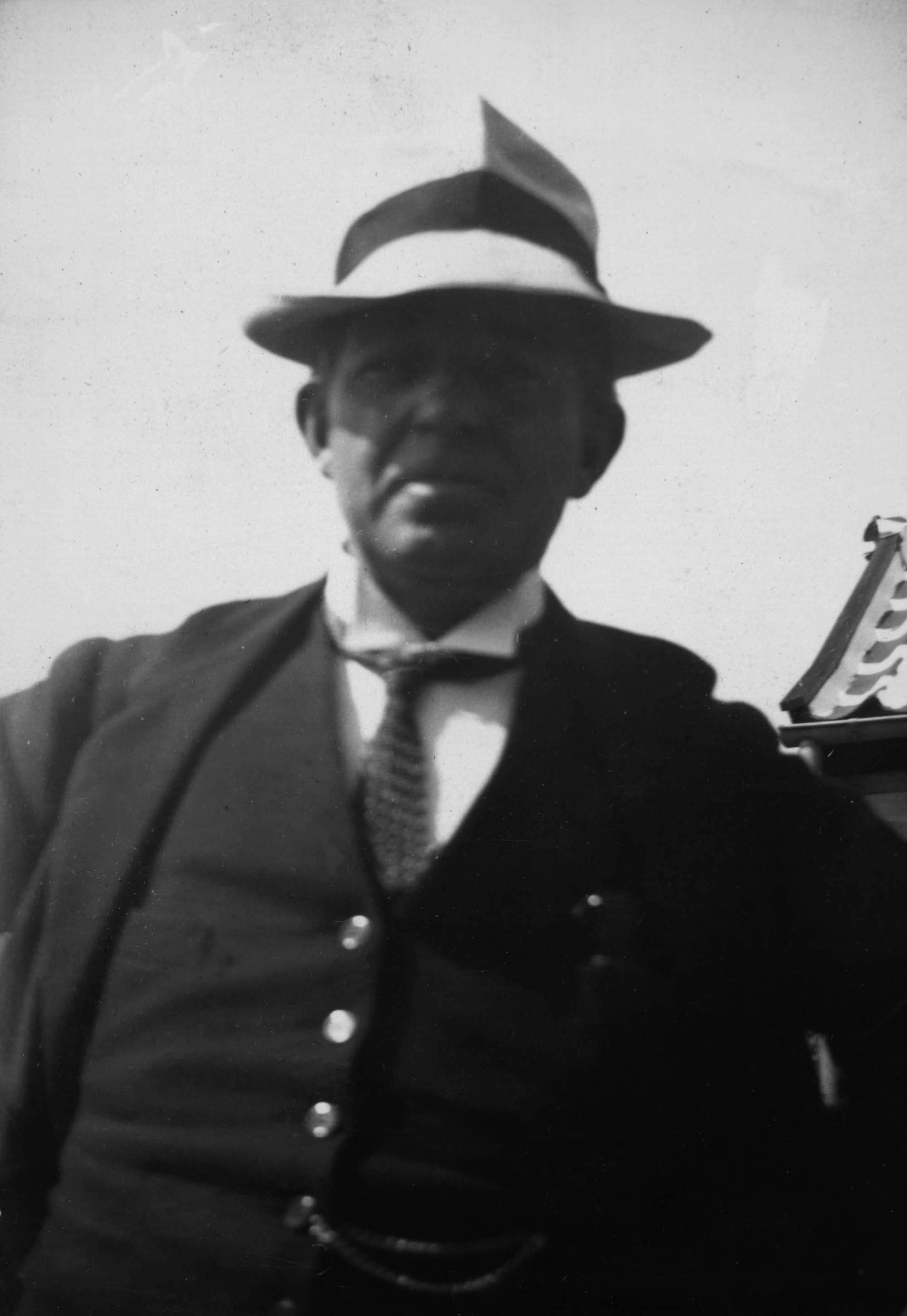 Carl Nielsen i Skagen, sommeren 1918.