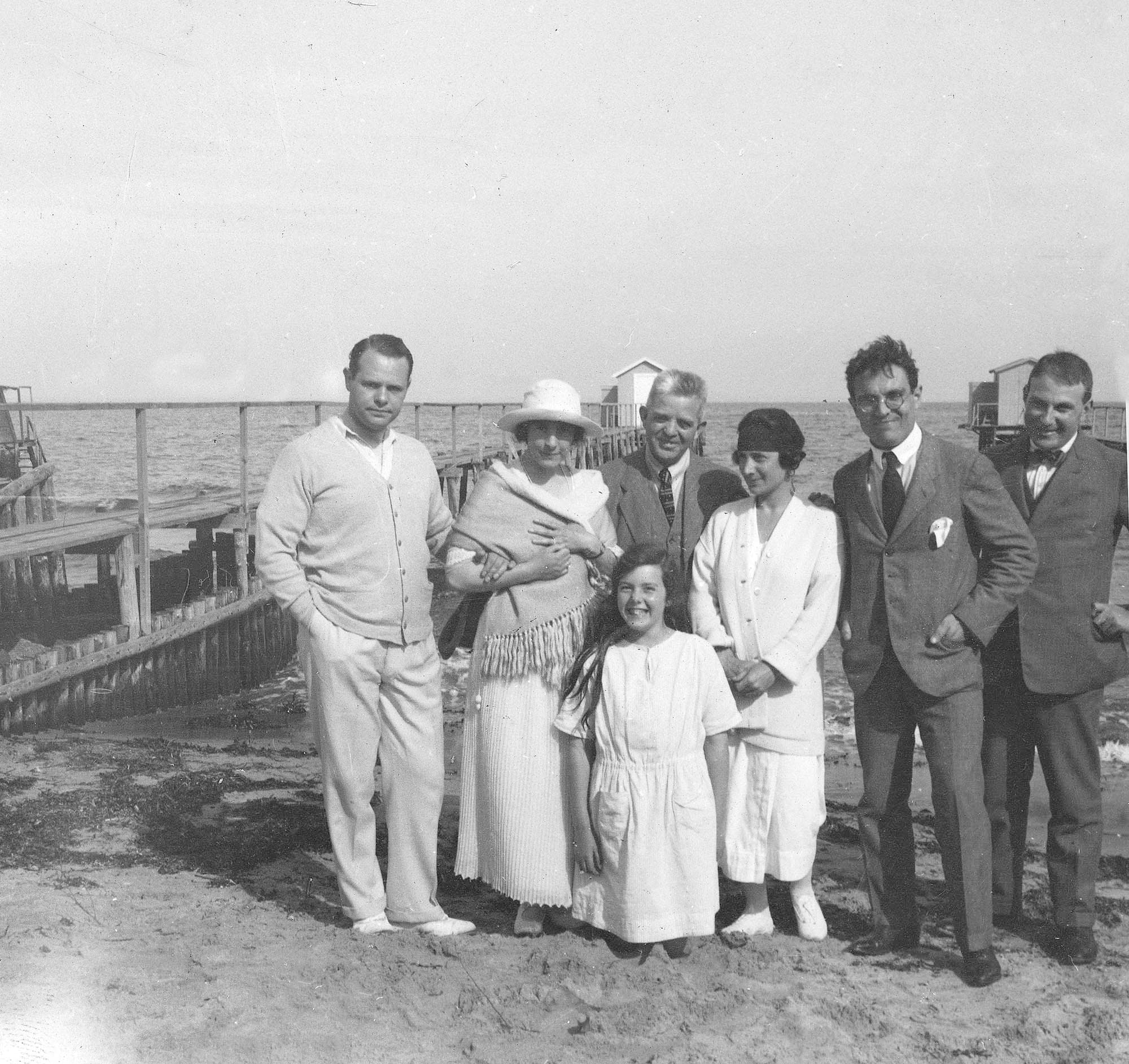 Fra højre Carl Johan Michaelsen og Emil Telmányi. Udateret.