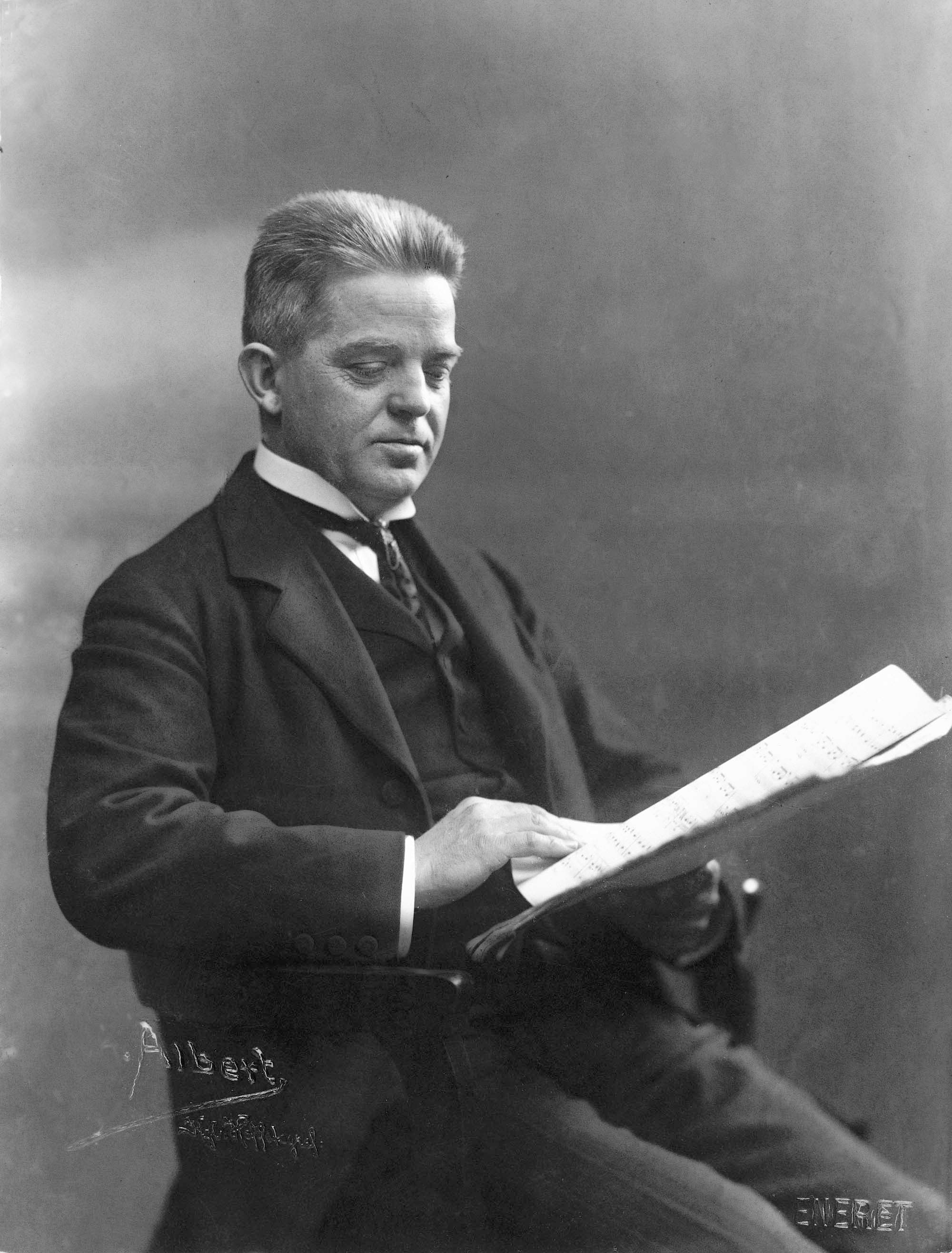 Dette og næste billede: Carl Nielsen ca. 1916.