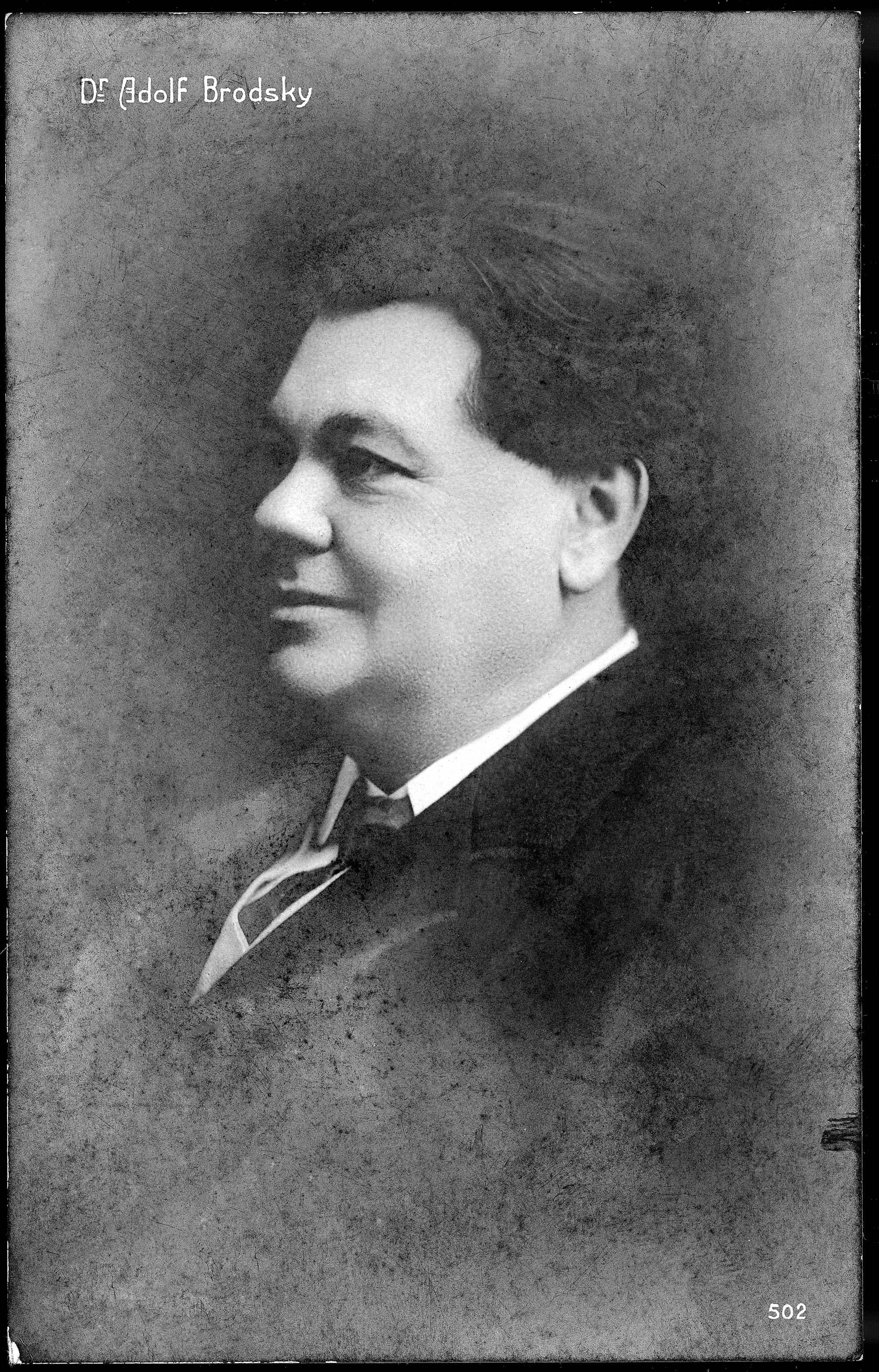 Professor ved musikkonservatoriet i Leipzig, den russiske violinist Adolf Brodsky, 1851-1929.