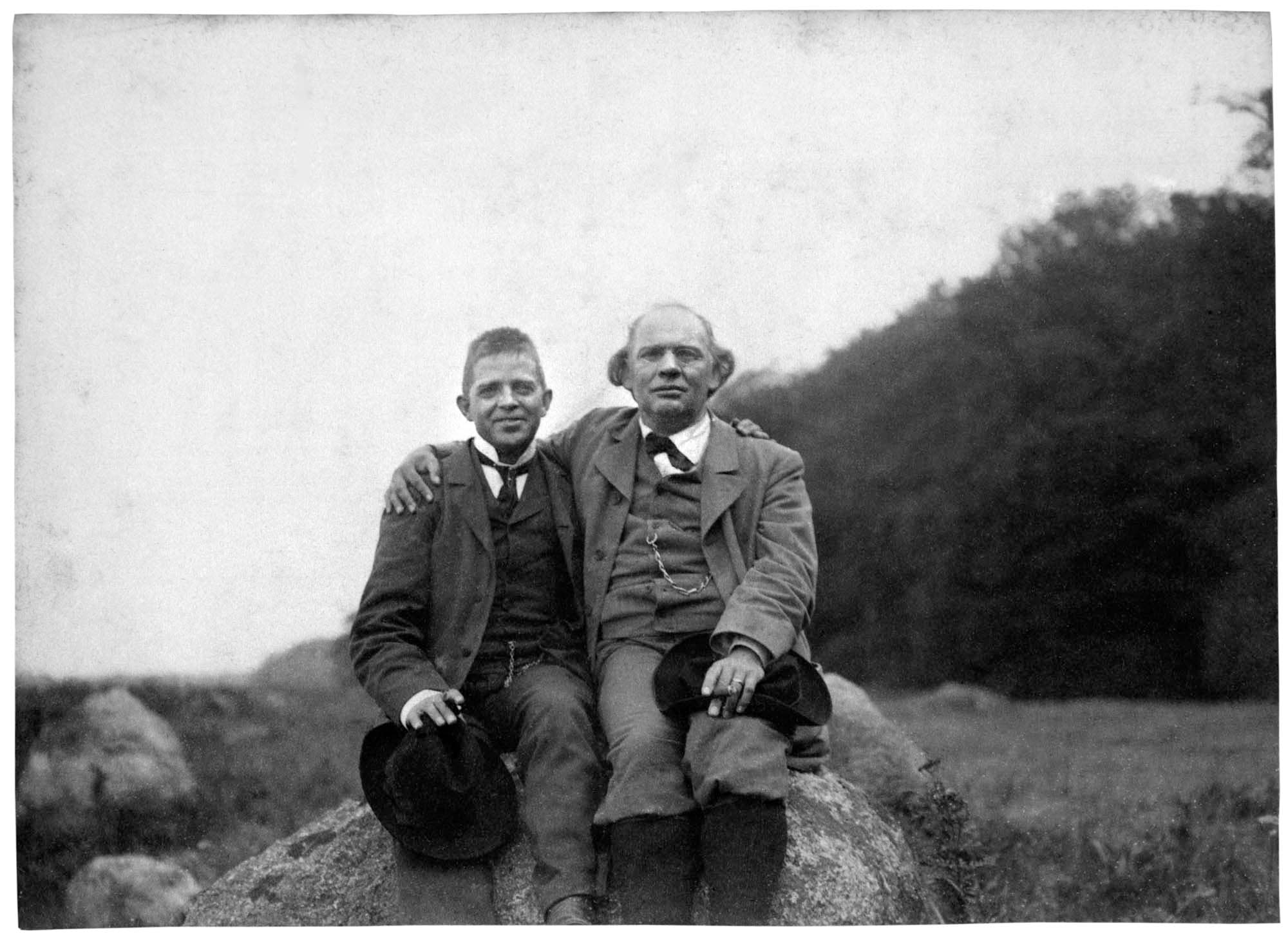 Carl Nielsen og den hollandske komponist Julius Röntgen på Fuglsang.