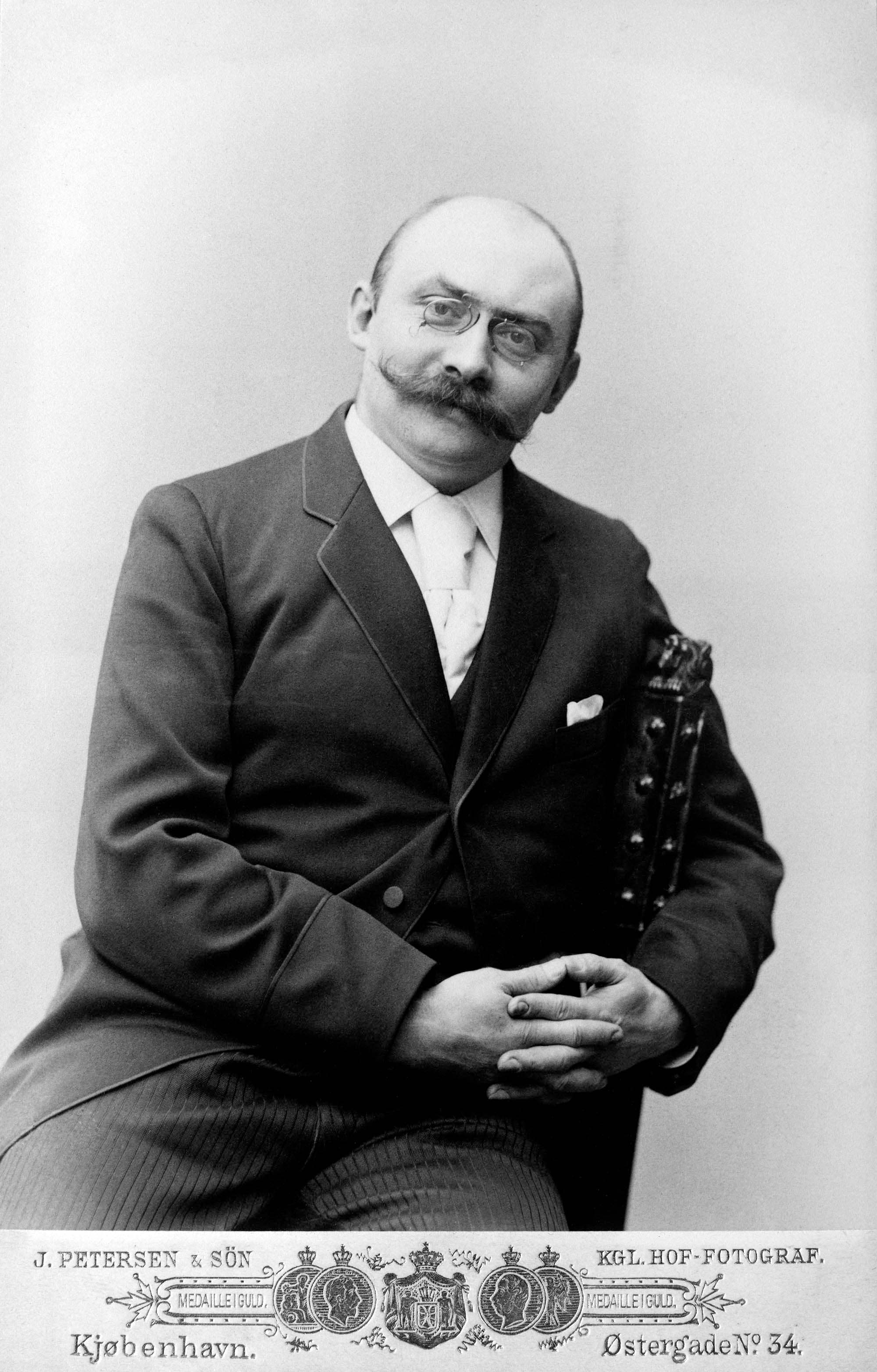 2.21. Saul og Davids librettist, forfatter og teaterdirektør Einar Christiansen, 1861-1939. Foto: Det Kongelige Bibliotek, Kort- og Billedafdelingen.
