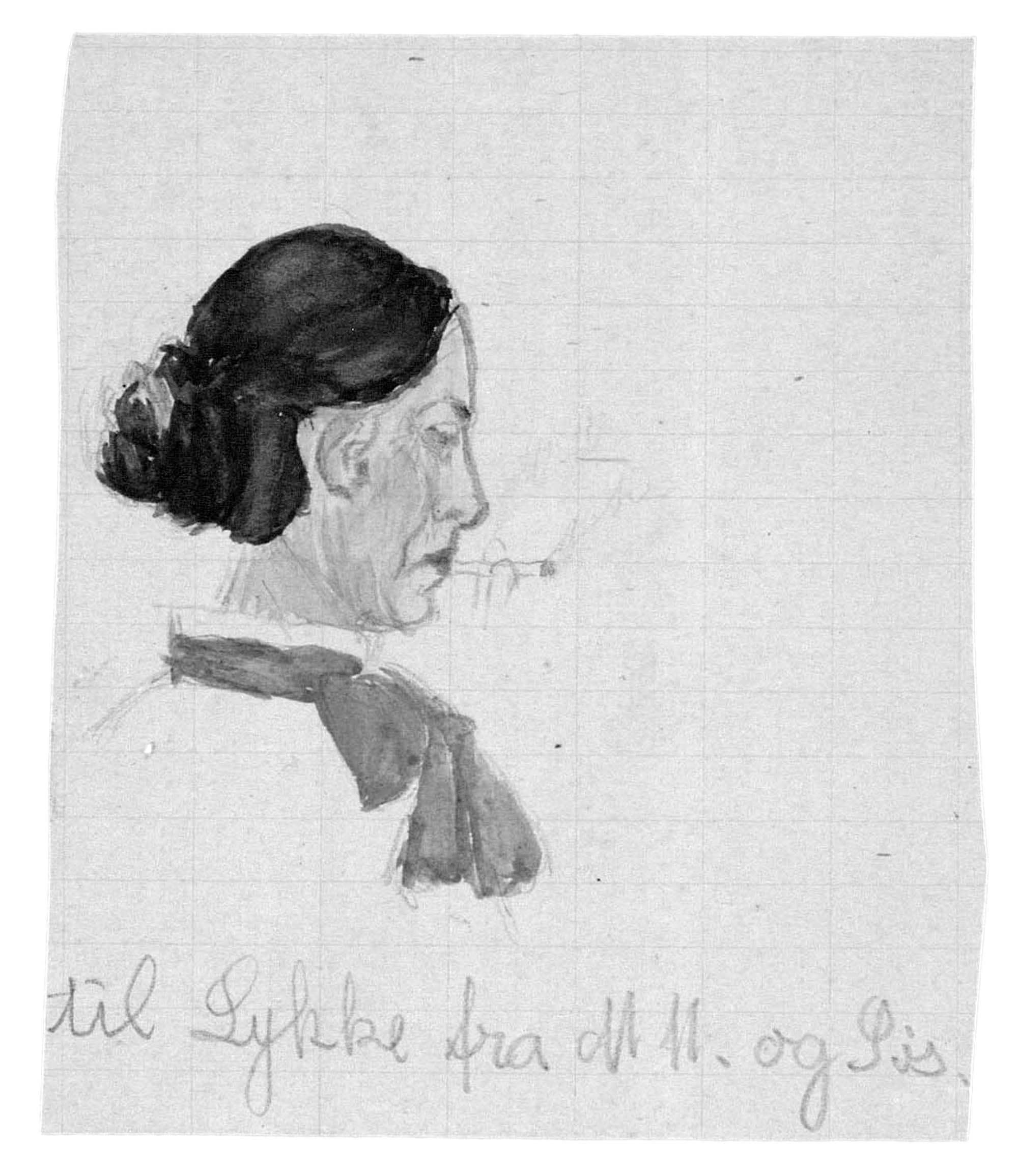 Marie Møller tegnet af Søs, vedlagt 508.